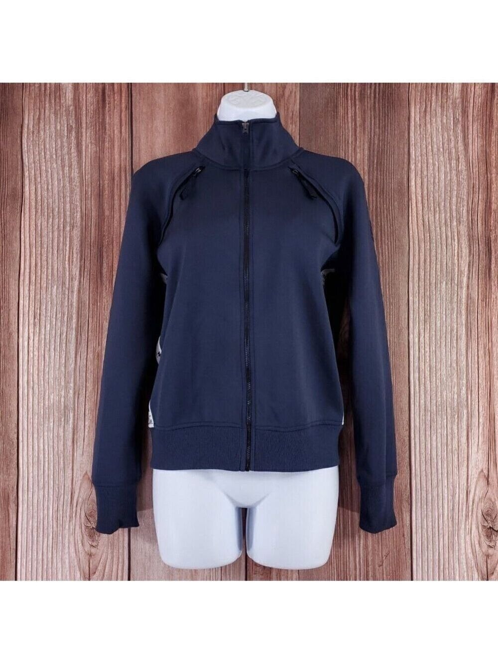 NWT G-Star Raw Womens Size XS Branded Tape Track Top Jacket Navy Blue